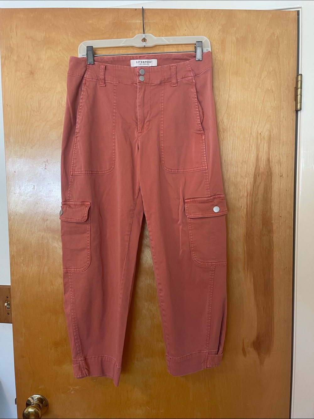 Liverpool Utility Cargo Crop  Terracotta